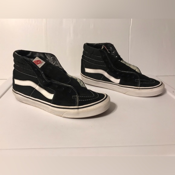 Vans skateboard shoe black/white unisex men 8 / women 9.5 - Picture 2 of 10